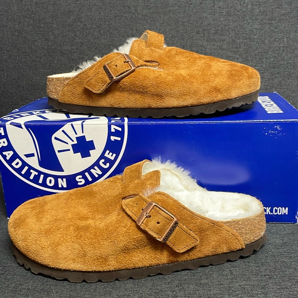 Birkenstock Boston Shearling Mink